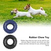 2Pcs Blue Black Rubber Tire Dog Chew Toy Safe Tire