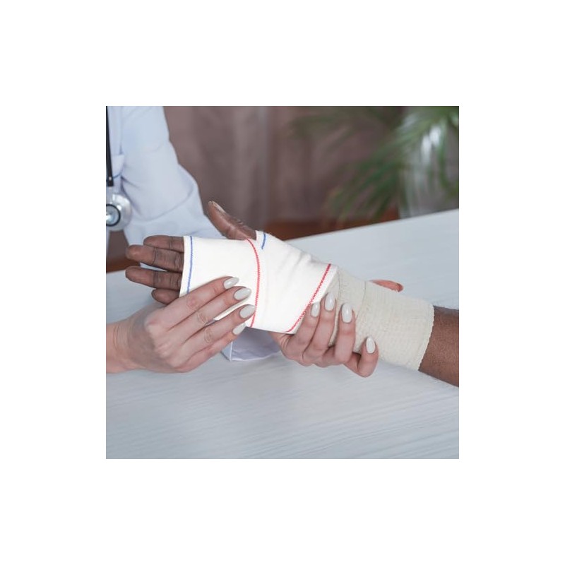 Premium Elastic Bandage Wrap 3 Inch Stretch Compression Bandages with