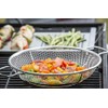 TableCraft BBQ Stainless Steel Cast Iron 16-Inch Round Grilling Basket,