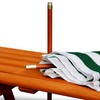 Gorilla Playsets 02-3003 Children's Outdoor Wooden Picnic Table with Umbrella,