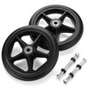 OwnMy 2PCS of 6 Inch Rubber Wheelchair Replacement Front Wheels,