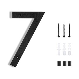 8 Inch House Numbers for Outside Modern | Large Floating Black House Numbers | Address Numbers/Door Garage Gate |911 Visibility Signage (0)