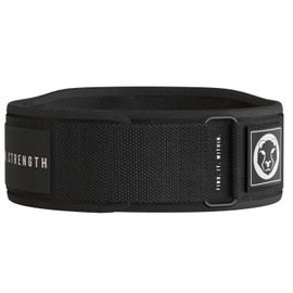 Mammal Strength Weight Lifting Belt, Comfortable Back Support, 5-Inch Gym Belt for Powerlifting, Cross Training, Deadlifts, and Squats (BLK L)