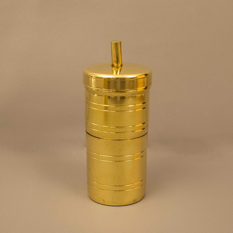 Spillbox Traditional Brass 100ml Filter Coffee Maker, Brass, South Indian