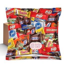 Assorted Chocolate Variety Pack - Individually Wrapped Party Chocolate Assortment (8 LB)