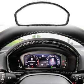 CKE Compatible with Honda Civic 2025 2024 2023 2022 Accessories Car Dashboard Cover Frame Center Console Cover Trim Interior Decoration Sticker for 11th Gen Civic -Carbon Fiber Style