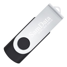 SamData 64GB USB Flash Drives 1 Pack USB 2.0 Thumb Drives 64GB Jump Drive USB Memory Stick with Led Indicator (Black, 1 Pack)