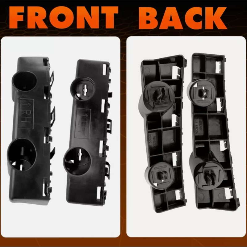 YLT Auto Front Left and Right Bumper Cover Bracket Set