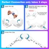 WENHSIN 10-Packs L Shape 4-Pin LED Connectors for LED Strip
