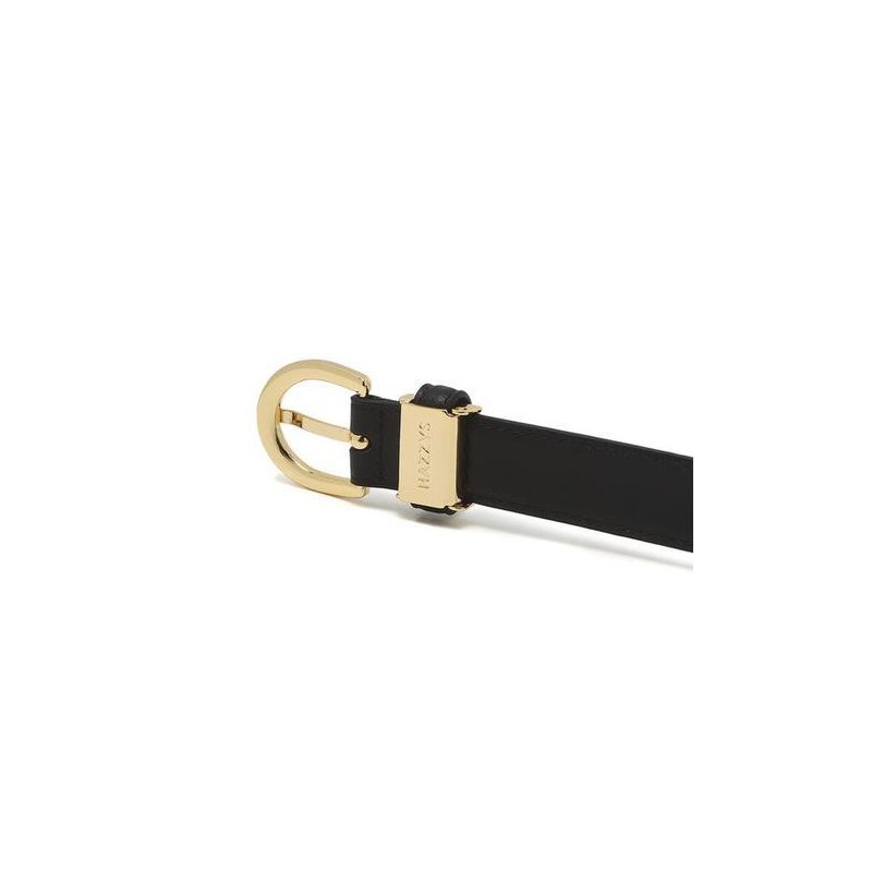 Hazzys (대구신세계)HAZZYS 블랙 가죽 금장버클 슬림 벨트 HJBE5E405BK (Daegu Shinsegae)