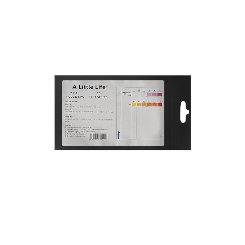 2 in1 Pool and Spa Water Tester Strips - Chlorine