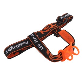 Luqeeg Head Flashlight Band, Elastic Buckle Design, Adjustable Headband Fixing Belt for 22-32mm Flashlight, Torch Headlight with Sleeve for Climbing, Caving, Diving, Camping, Work