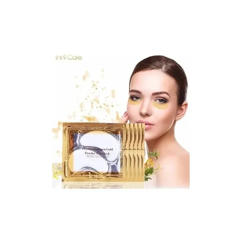 12 Parches Para Ojos Colágeno Hidrogel 24k Elimina Ojeras