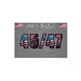 TheStickySide 45 / 47 Trump 2024 Sticker Decal USA Flag MAGA President 4.5"