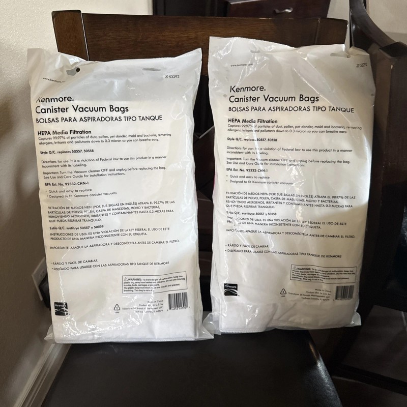 Kenmore 12 Kenmore Sears Type Q/C HEPA Vacuum Bags Style