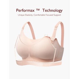 Momcozy Nursing Bras for Breastfeeding, Seamless Ultra Comfort Maternity Bra with Performax™ Technology U Neck Pregnancy Bra