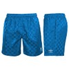 Umbro Boys Checkerboard Short, Princess Blue/Marshmallow, Medium