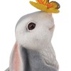 Bunny Outdoor Garden Statues Resin 600mAh Warm Light Rabbit with