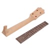 Ukulele Fretboard Neck Set Rosewood Okoume Wood Fingerboard Replacement for
