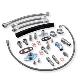 Turbo Oil & Water Line is compatible with TOYOTA 1JZ-GTE 2JZ-GTE w/Garrett G series G25 G30 G35