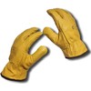 Premium Fleece Lined Yellow Leather Winter Thermal Cold Work Gloves