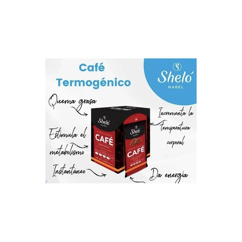 2 Pack Café Termogénico Reductor Sheló Nabel