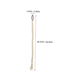 NOLITOY Synthetic Hair Extensions Long Braided Ponytail Lightweight Realistic Texture Hair Braid for Women Easy Quick Styling Accessory for Parties Festivals and Daily Casual Looks