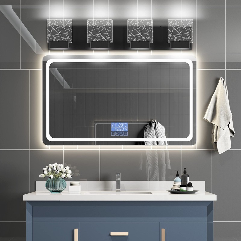 Aipsun Black Bathroom Light Fixtures Modern Vanity Lighting Fixtures LED