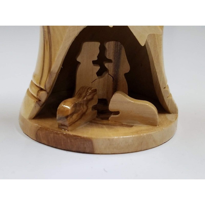 Bethlehem Olive Wood Complete Christmas Ornament Set. Nativity Story by