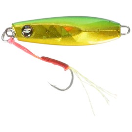 Abu Garcia SSMJF3-GRG Metal Jig, Micro Jig Flat, 0.1 oz (3 g), Green Gold