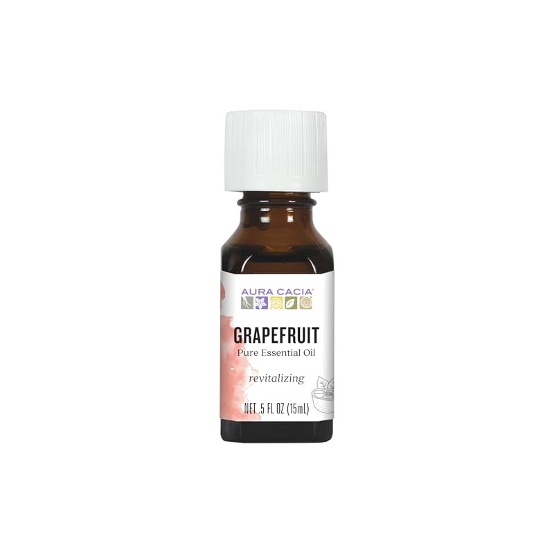 Aura Cacia Grapefruit Essential Oil 0.5 fl. oz.