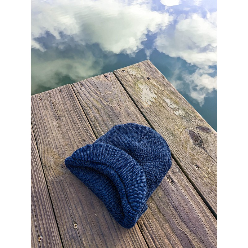 Winter Beanie Cap with Visor, Genuine G.I. 100% Wool Fitted