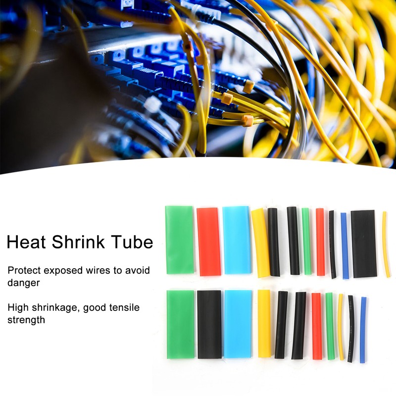 1060Pcs Heat Shrink Tube Colorful Shrinkable Wire Sleeves Cable Protection