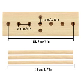 LUTER Bow Maker for Ribbon, Wooden Bow Maker Craft Tool for Ribbon Wreaths, Gift Bows, Corsages, Party Decorations