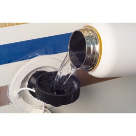 LB3D Designs RV Travel Trailer Fresh Water Fill Funnel, Hands Free! Black