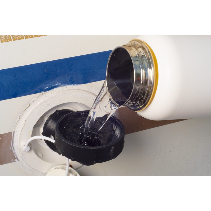 LB3D Designs RV Travel Trailer Fresh Water Fill Funnel, Hands