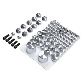 TCT-MOTORPARTS Chrome Topper Bolt Cap Cover Kits Fits for Softail Twin Cam 2007-2013 2010