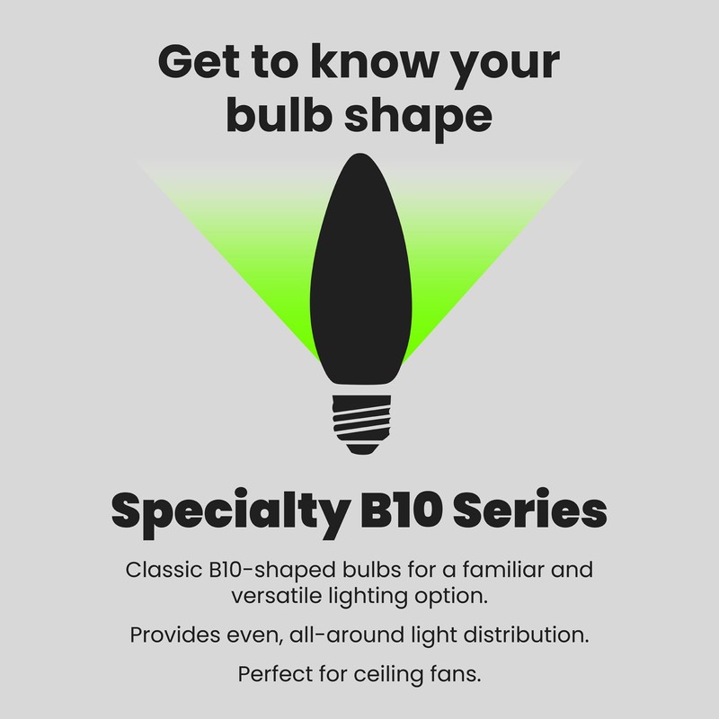 Feit Electric CTF40/10KLED/3 Non-Dimmable Led Bulb, 40 W, 120 Vac,