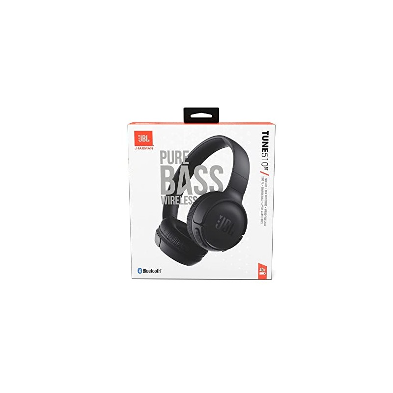 JBL Tune 510BT - Auriculares in-Ear inalámbricos con Sonido Purebass,