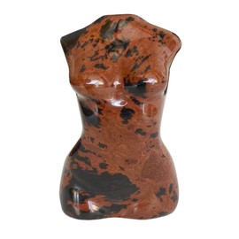 Manekieko Golden Swan Healing Crystal Female Model Figurine Sculpture, 50mm Carving Pocket Palm Stone Office Decor Decoration