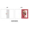 Shot2go Pack of 6 Christmas Photo Cards Red White Snowflake