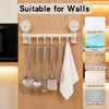 Apradas Kitchen Utensil Rack with Suction Cup, 6 Hooks Kitchen