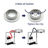sanlumia 2 X LED Fire Rated Downlight Can GU10 Recessed