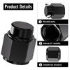 TRUCKMETER 2PCS 8AN Female Block Off Flare Cap Fitting, Black
