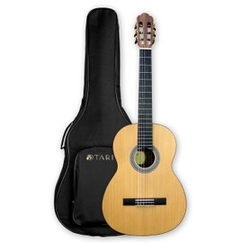 TARIO 39 Inch Classical Guitar Full Size Acoustic Guitar Spruce top Ovangkol back and sides Okoume neck laurel fingerboard