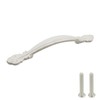 Pastlla 2 Pcs Ivory White Cabinet Handle Pulls, Euro Vintage