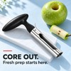 Stainless Steel Apple Corer for Fruit Prep – Serrated Core