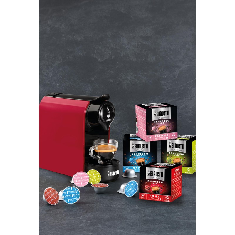 Bialetti 6822 Mini Express Espresso Capsules, Napoli, 16-pack