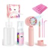 Kit Shampoo Espuma Para Pestañas Y Brocha Para Extensiones
