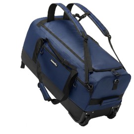 Fanwoli 100L Rolling Duffel Bag with Wheels, Durable Travel Duffel Backpack with Hidden Straps & Waist Support, Waterproof Foldable Luggage for Outdoor, Airport & Camping, Men/Women (Blue)